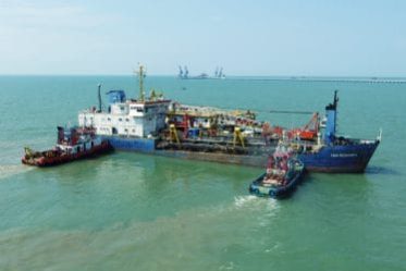 Dredging works